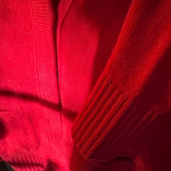 Varsity red wool cardigan - Picture 5 of 5